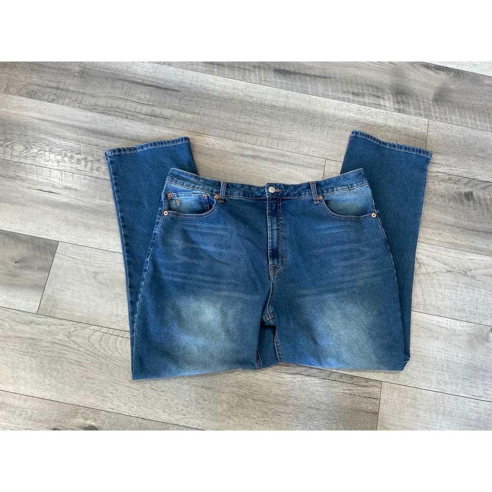 Frye Womens Straight Leg Jeans Medium Wash Blue Denim Size 16/34